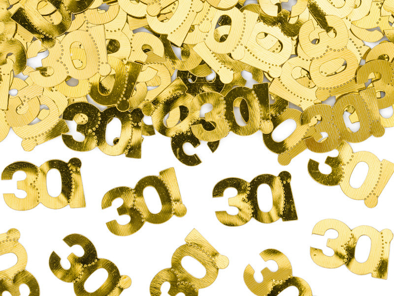 Confetti de table 30 ans d'or