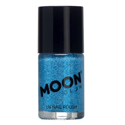 Vernis à ongles Moon Glow Neon UV Glitter Blue 14ml