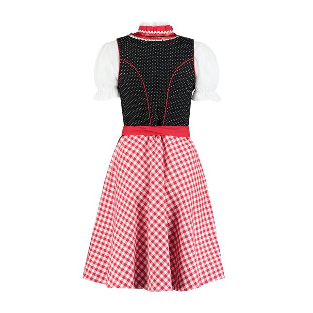 Rouge Blanc Robe Dirndl Oktoberfest Dames à carreaux