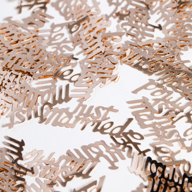 Confetti de table Just Married Rose Gold