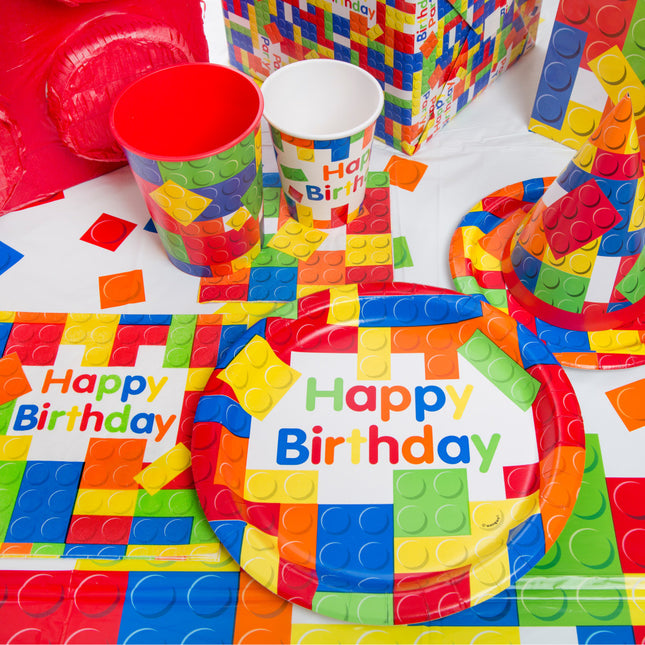 Assiettes Lego Happy Birthday 23cm 8pcs