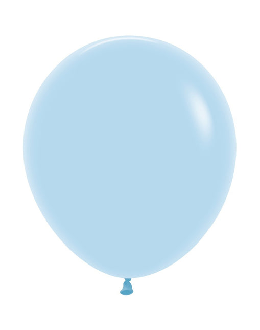 Ballons Pastel Bleu Mat 45cm 25pcs