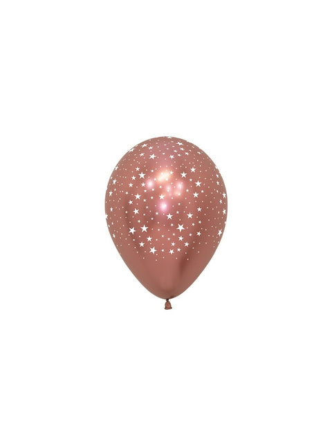 Ballons Étoiles Reflex Mix 12cm 50pcs