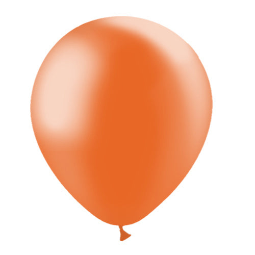 Ballons de baudruche orange métallisés 30cm 10pcs