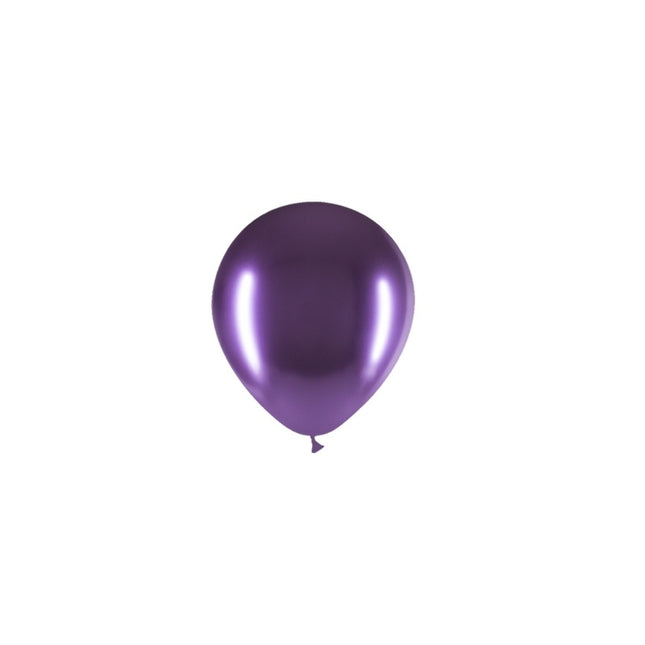 Ballons violets chromés 13cm 100pcs