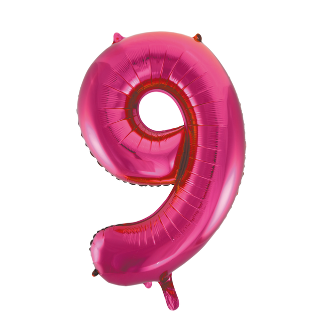 Ballon de baudruche Figure 9 Fuchsia XL 86cm vide