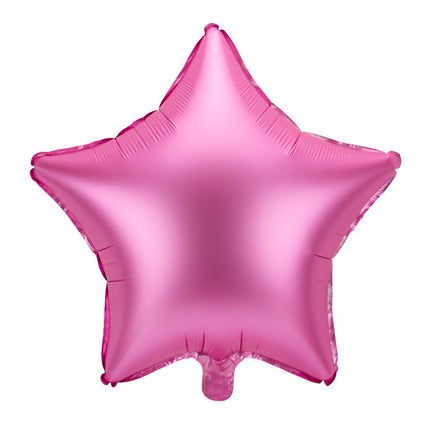 Ballon à l'hélium étoile rose vide 48cm