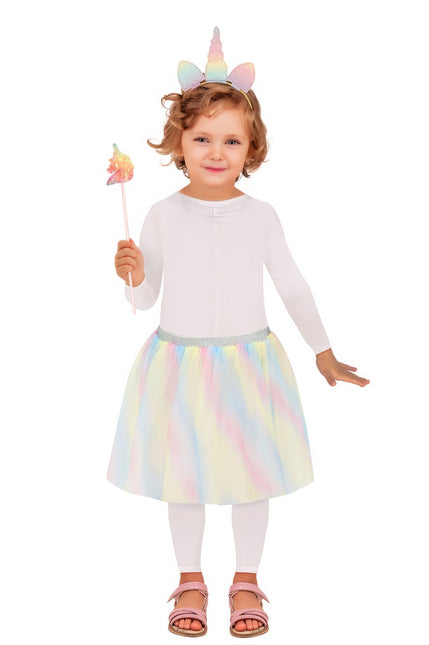 Costume de licorne Ensemble coloré pour fille 3 pièces