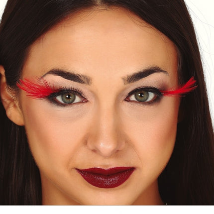 Colle rouge pour cils d'Halloween