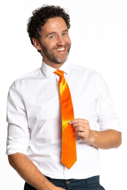 Cravate Neon Orange 50cm
