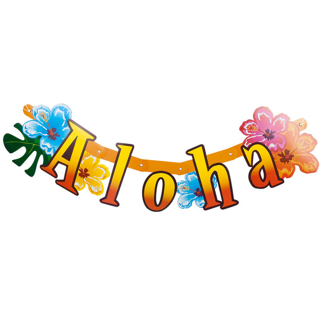 Guirlande de lettres Aloha Hawaii 83cm