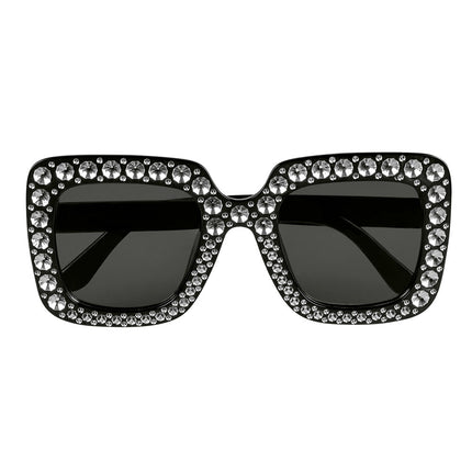 Lunettes de fête noir pailleté