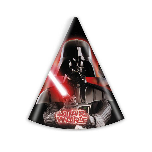 Chapeaux de fête Star Wars Heroes 6pcs