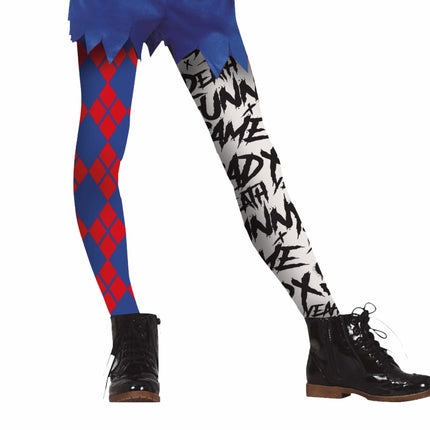 Legging d'Halloween Harley Quin Enfant