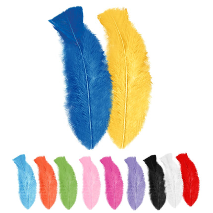 Plumes colorées 50pcs