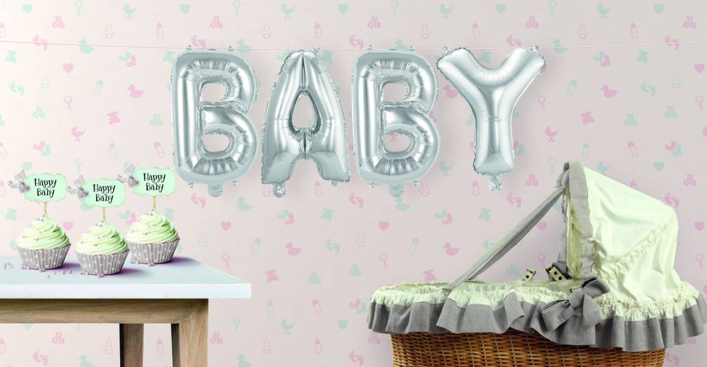 Set de lettres de ballons de naissance Baby 36cm