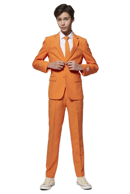 Costume orange Garçon Ado OppoSuits