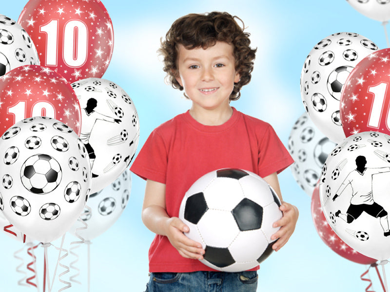 Ballons de football blanc 30cm 6pcs