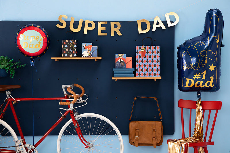 Carte de vœux Super Dad 15.5cm