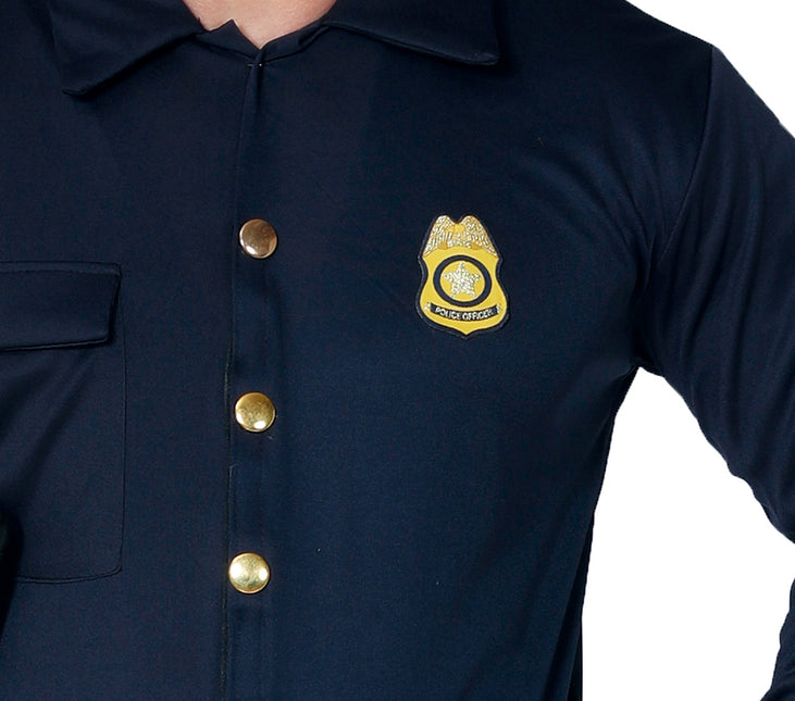 Costume de policier bleu foncé pour hommes