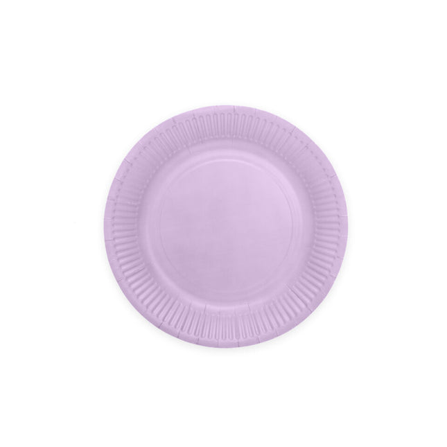 Assiettes en papier lilas 23cm 16pcs