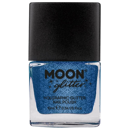 Vernis à ongles holographique Moon Glitter bleu 14ml