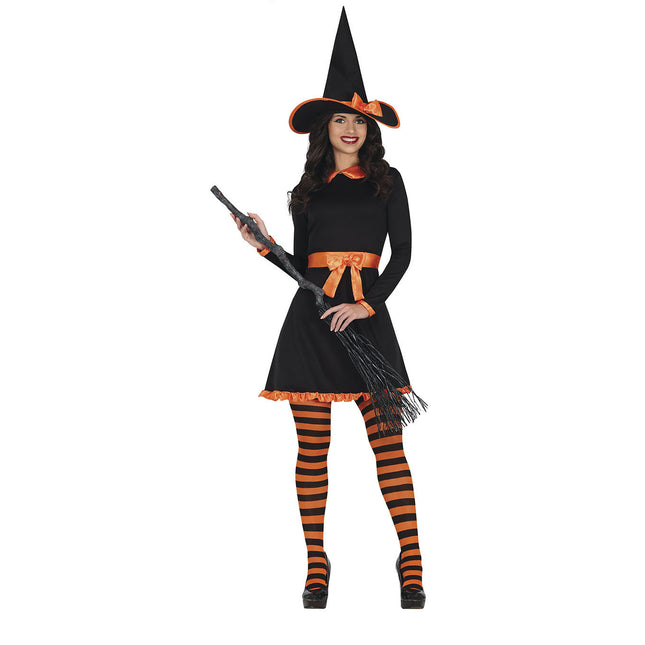 Costume d'Halloween de sorcière Orange