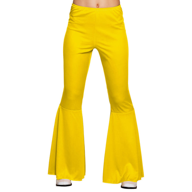 Pantalon évasé Jaune M