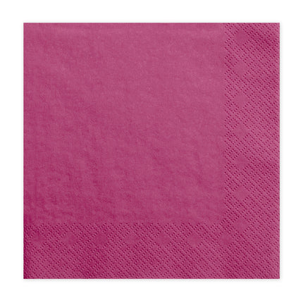 Serviettes de table Fuchsia 33cm 20pcs