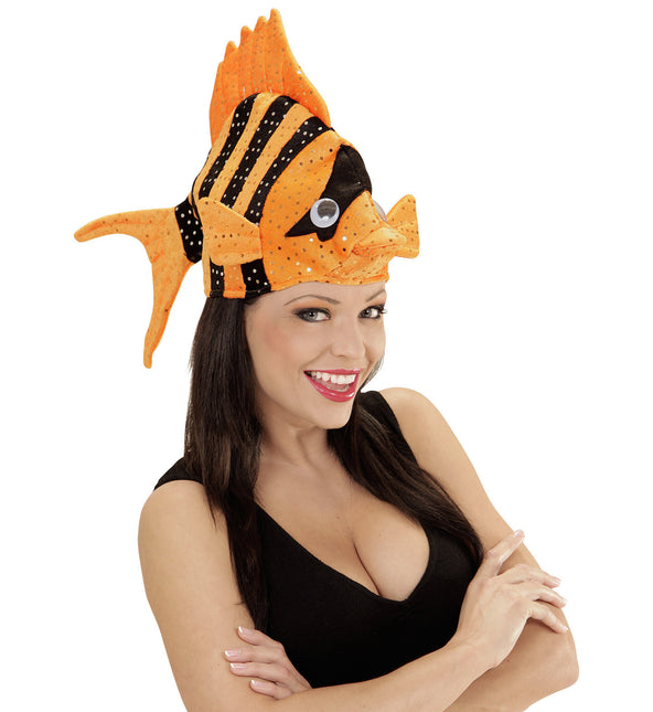 Chapeau de poisson orange