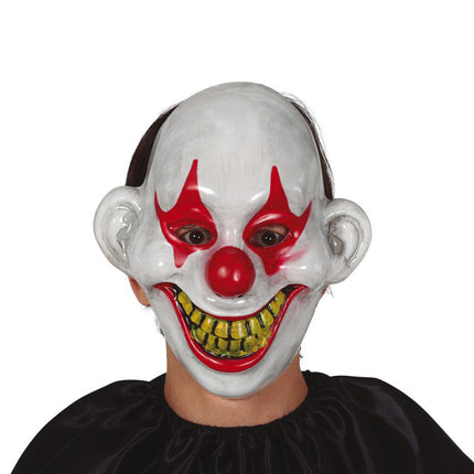 Masque de clown d'Halloween blanc