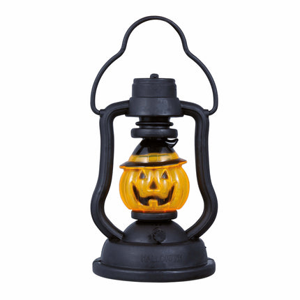 Décoration de table Halloween Orange noire Citrouille Lanterne 10cm