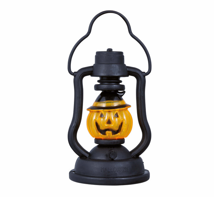 Décoration de table Halloween Orange noire Citrouille Lanterne 10cm