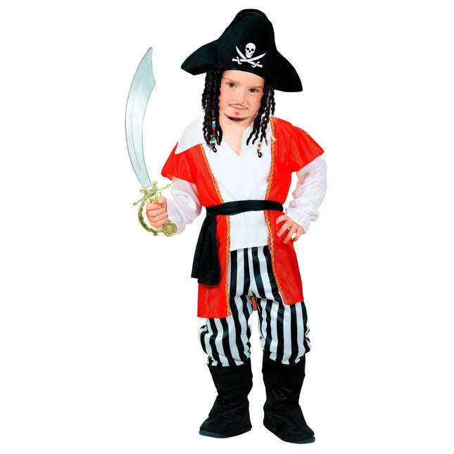 Costume de pirate Rouge Blanc Garçon Rayé