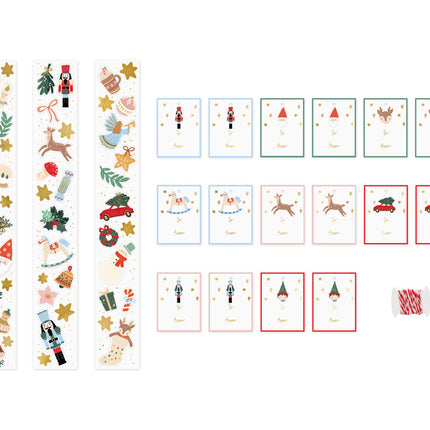 Autocollants de Noël 52pcs