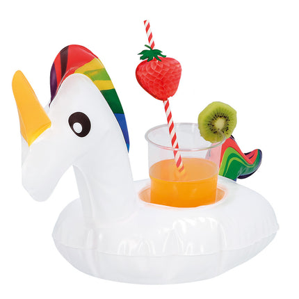 Porte-gobelet gonflable Licorne 17cm