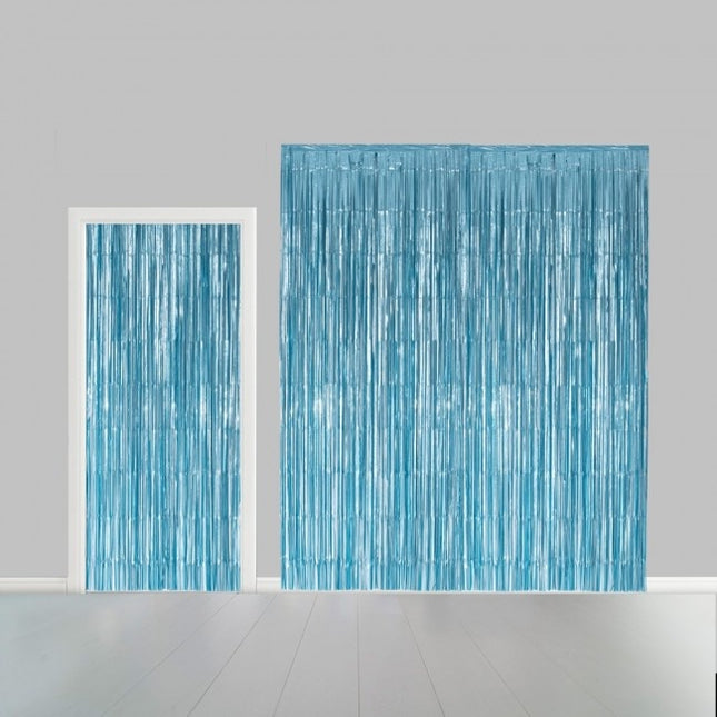 Film de rideau de porte bleu clair 2.4m