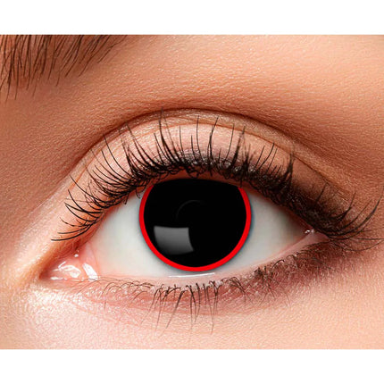 Lentilles de couleur noire Jantes rouges 3Mnd