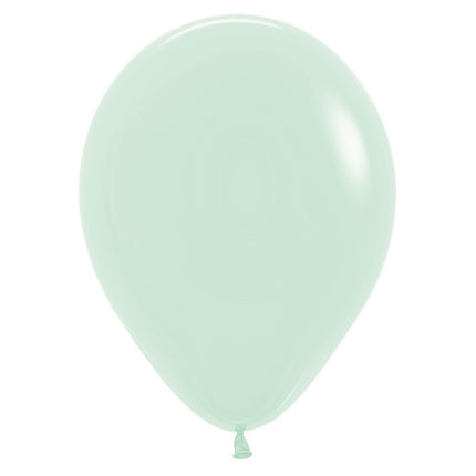 Ballons Pastel Vert Mat 23cm 50pcs