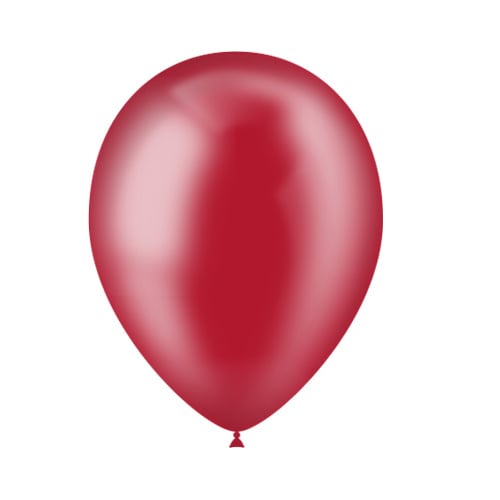 Ballons rouges transparents 25cm 50pcs