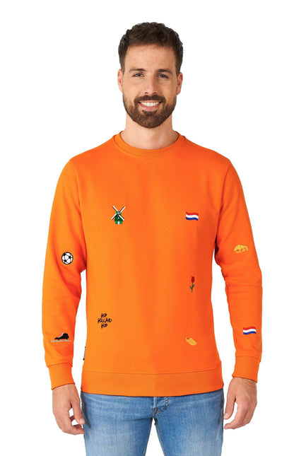 Orange Holland Hup Pull Hommes OppoSuits