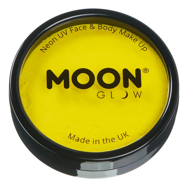 Moon Glow Neon UV Pro Face Paint Intense Yellow 36g