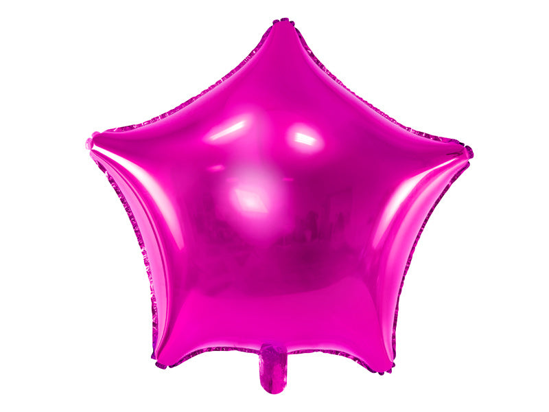 Ballon à l'hélium Étoile Fuchsia Vide 48cm