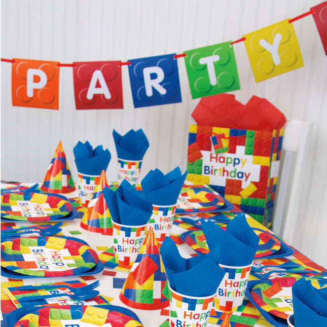 Guirlande de lettres Lego Party Time 1.83m