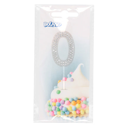 0 Year Cake topper Diamond 10.5cm