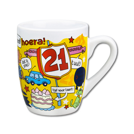 Mug 21 ans 12cm