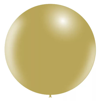 Ballon géant jaune moutarde XL 91cm