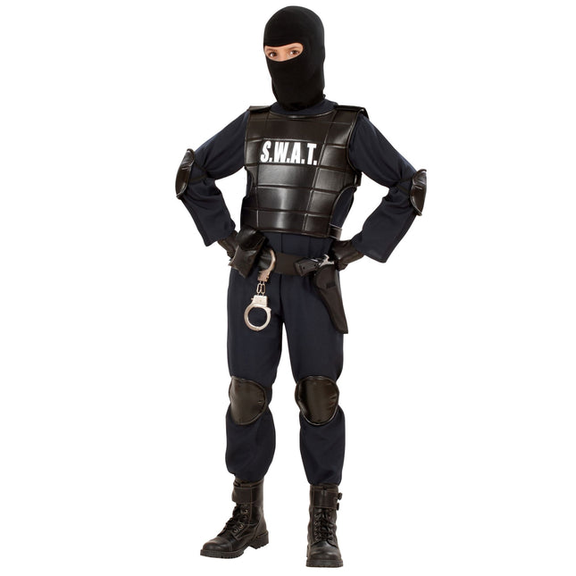 Costume de policier Noir Garçon Swat