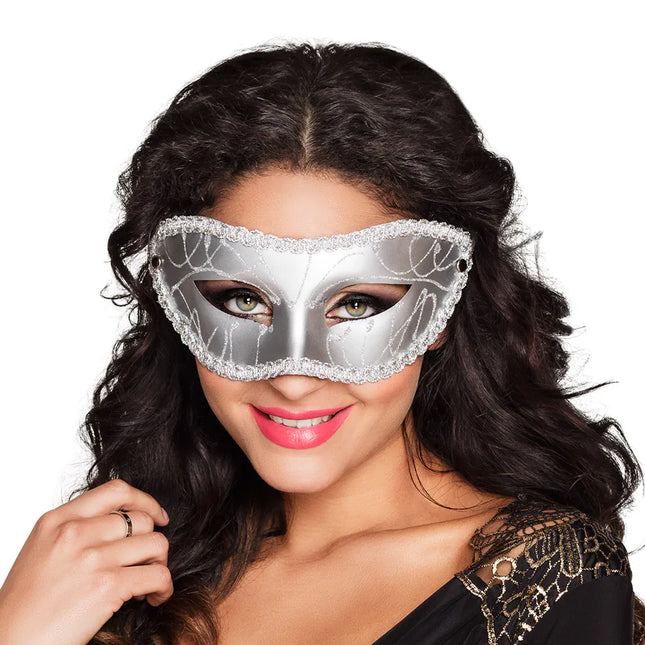 Masque argenté pour les yeux Gabriella