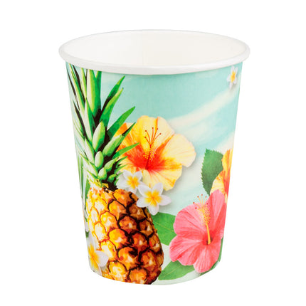 Tasses Hawaii en papier 210ml 10pcs